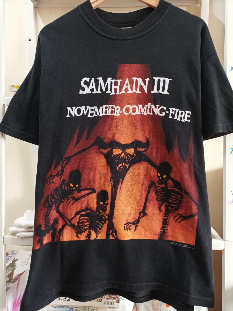 Samhain Band Tshirt Vintage 90s Novembe Coming Fire Danzig Retro Tshirt