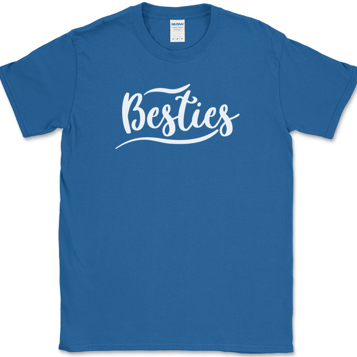 Besties T-Shirt Funny Humor Group Best Friends Forever Novelty Text Tee