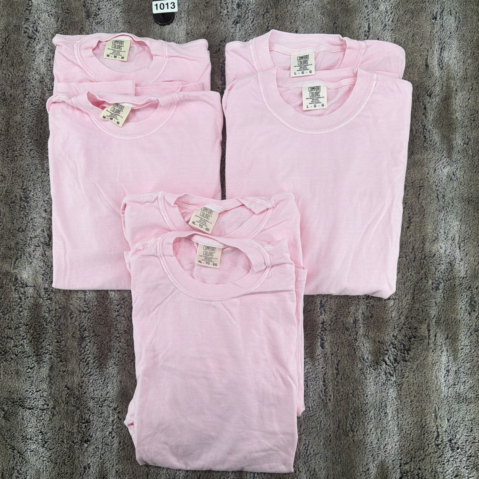 Comfort Colors C1717 – Unisex Heavyweight RS T-Shirt Lot 6 M-L- XL Pink