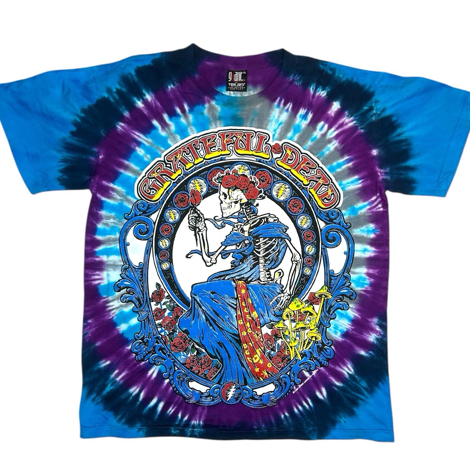 Grateful Dead Modern AOP Single Stitch Double Sided Tie Dye Mens shirt XL