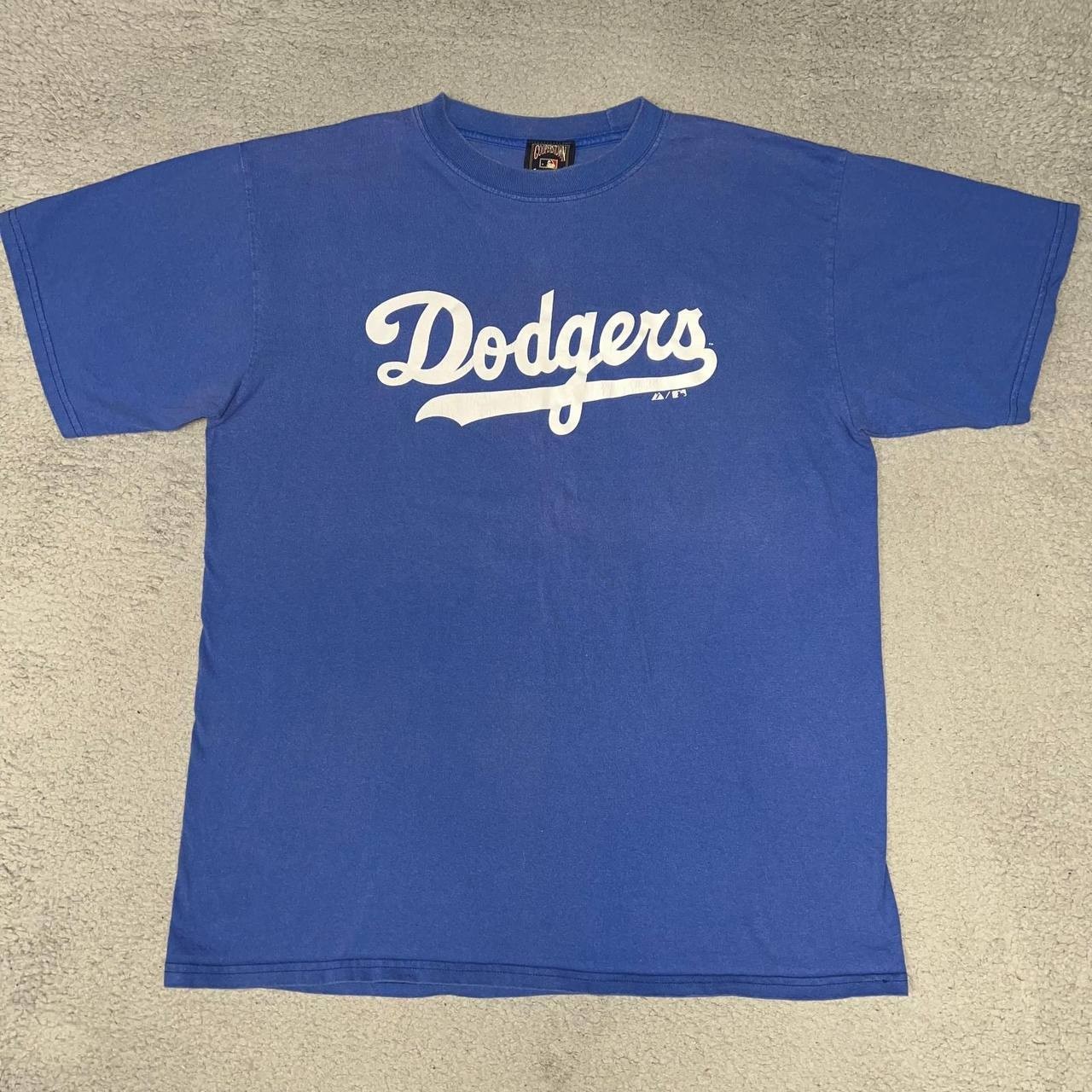 Cooperstown Majestic Brooklyn Dodgers Jackie Robinson T Shirt Men’s XL Blue #42