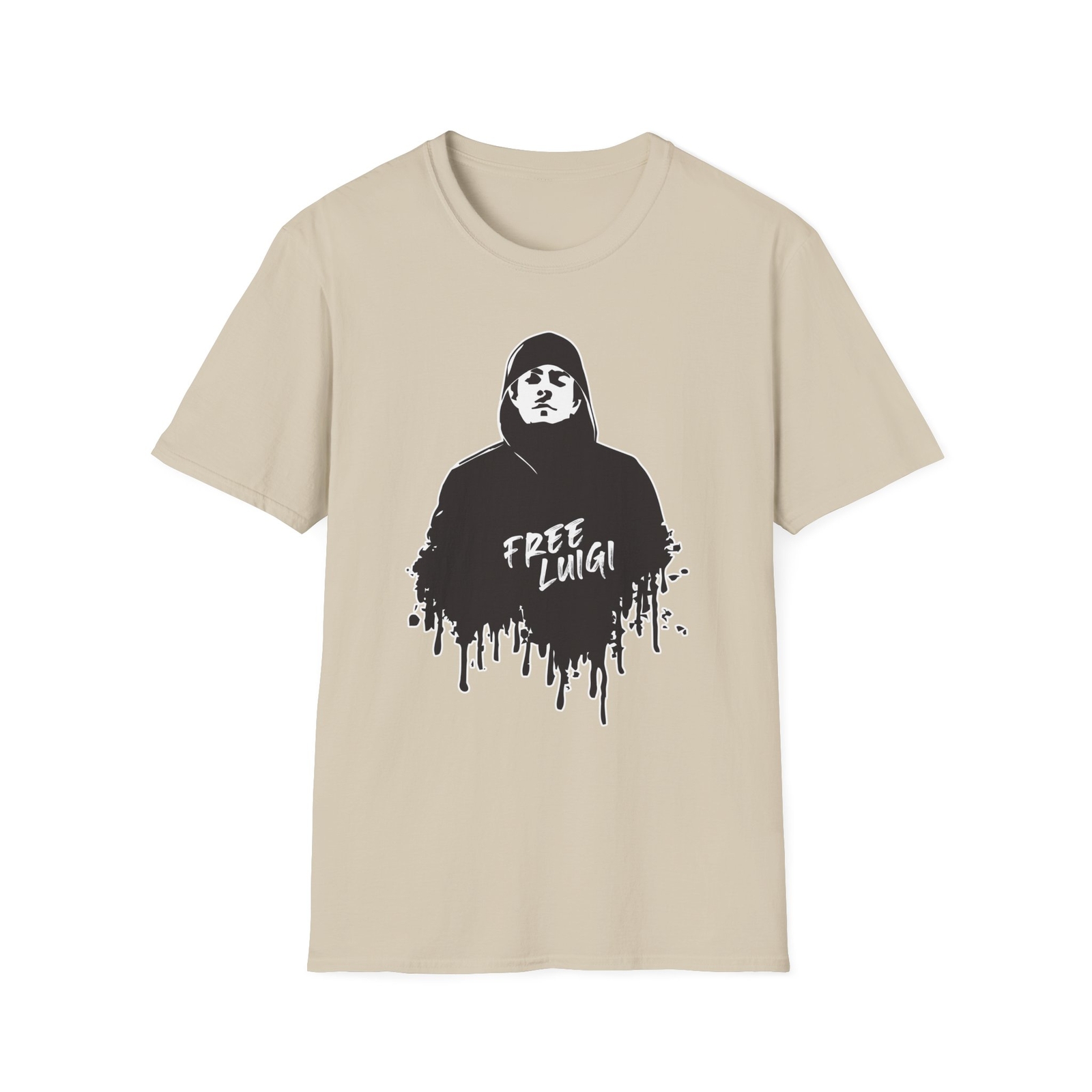 Free Luigi Cool Graphic T-Shirt Gift Streetwear Statement Tee