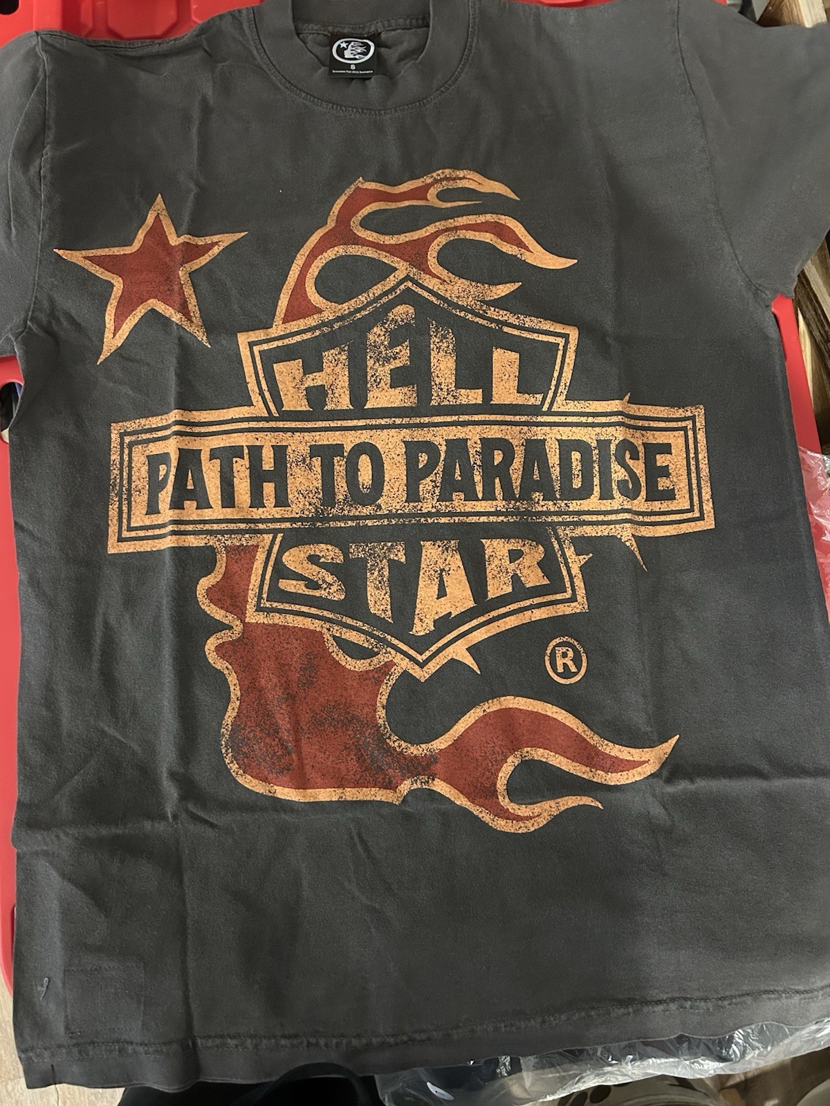 HELLSTAR Path to Paradise Tour Graphic Print Black Men’s T-Shirt Crew Neck S