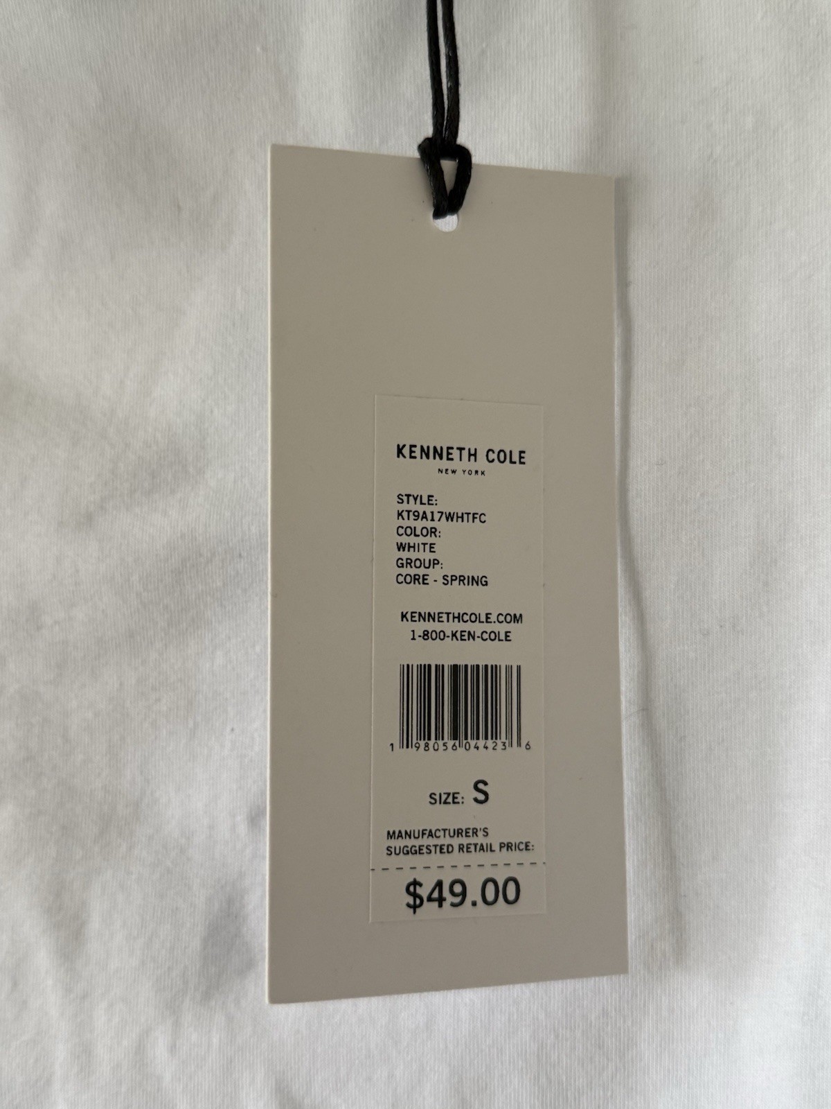 Kenneth Cole Small Mobility Knit T-Shirt White Super Soft $49