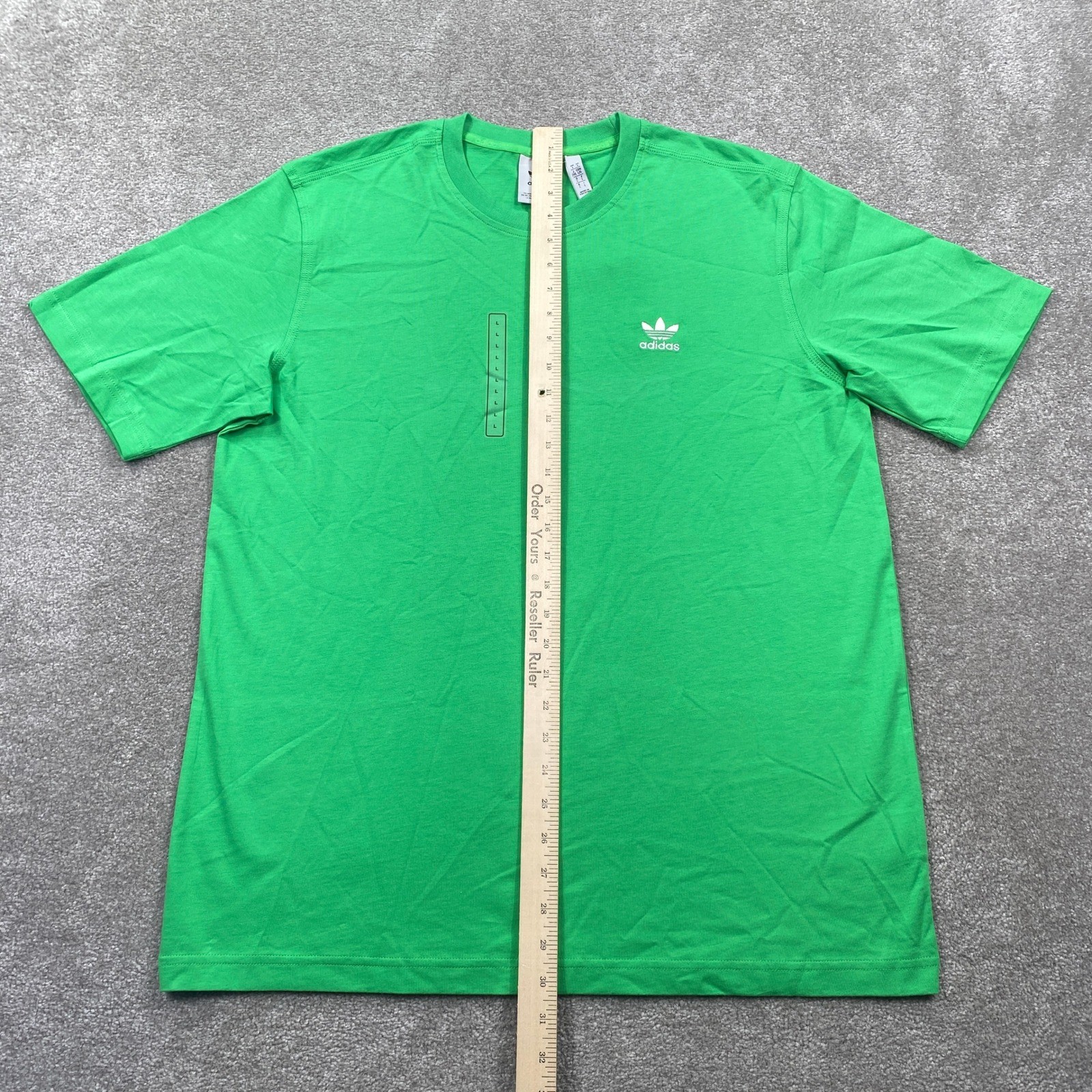 Adidas Trefoil Essentials Tee Energy Green Men’s Size L NWT