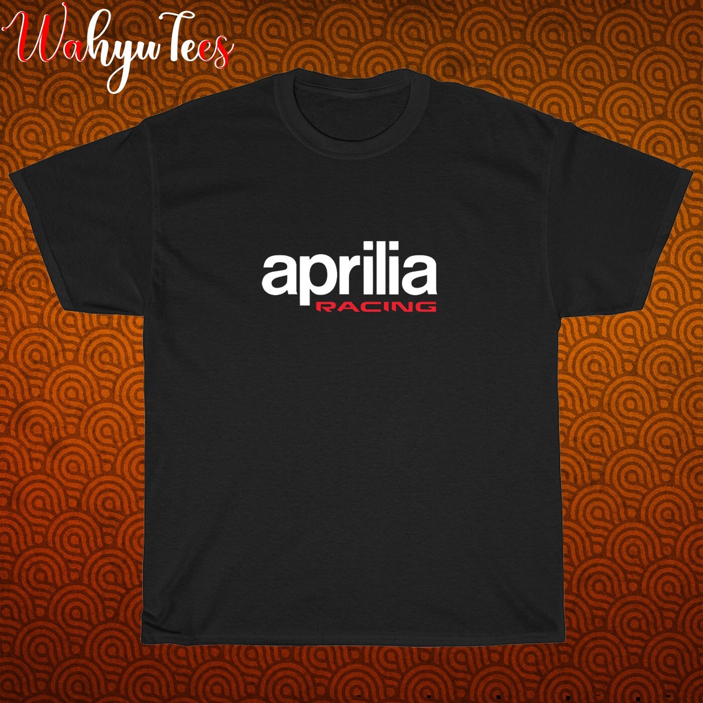 New APRILIA RACING Logo Black/Grey/Navy/White Size S-5XL Unisex T-Shirt