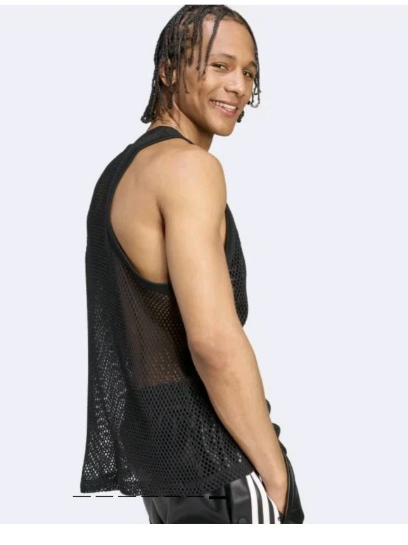 Sold Out ! adidas x Jeremy Scott 90s House Music Mesh Tank Top Tee S Small Nwt