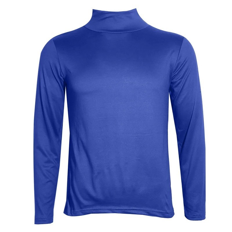 Mens Turtleneck Basic Pullover Long Sleeve Jumper Top Casual Slim Fit T-Shirt