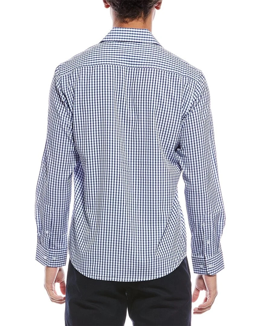 Nautica Men’s Performance Slim Fit Dress Shirt, Blue, XL (17-17.5, 32/33)