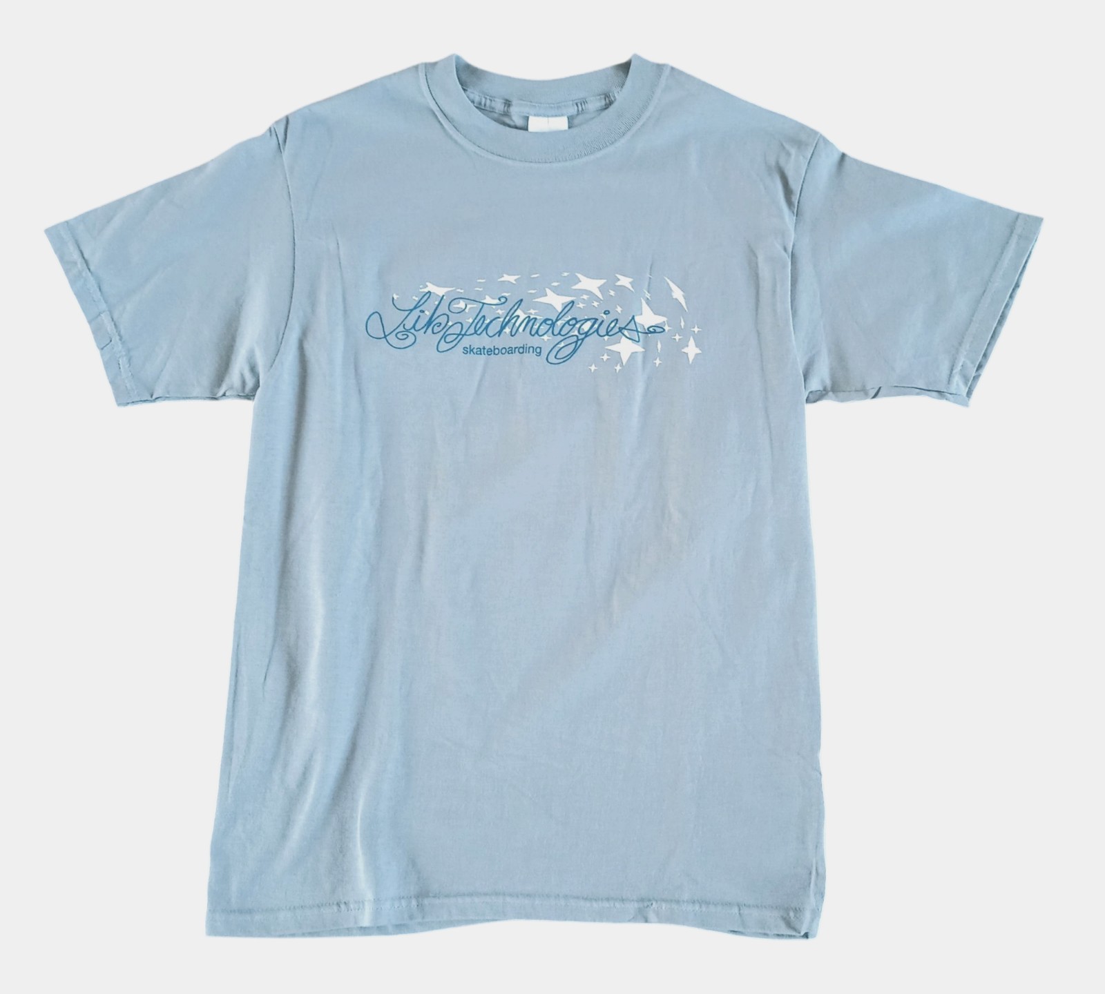 Lib Tech Skateboarding T-Shirt Mens M 100% Cotton Mervin Mfg Y2K NEW Gray/Blue