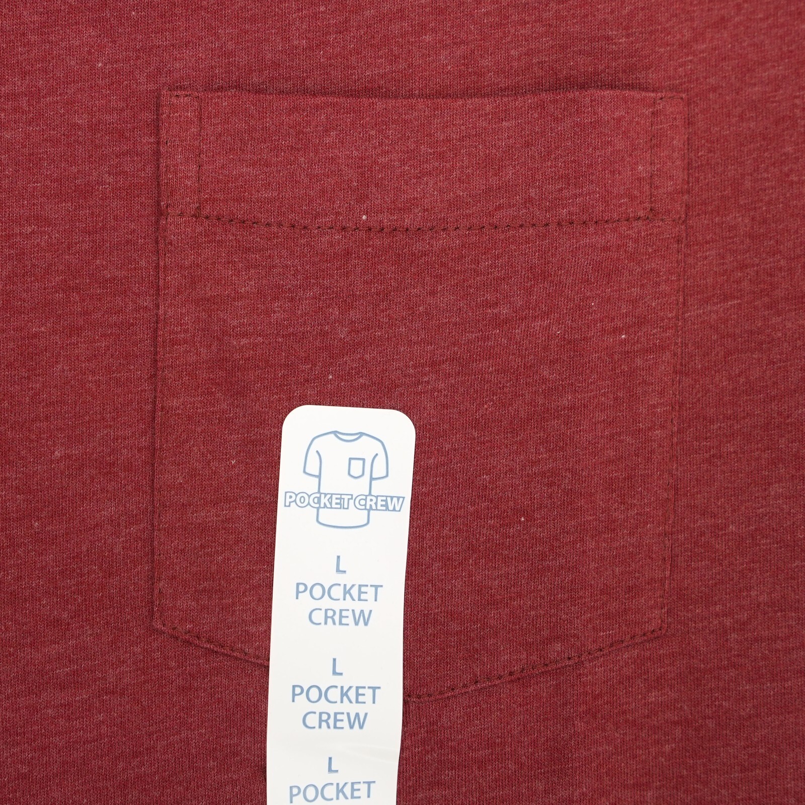 Roundtree & Yorke Men’s Short-Sleeve Shirt L Red Heather Soft-Washed NWT