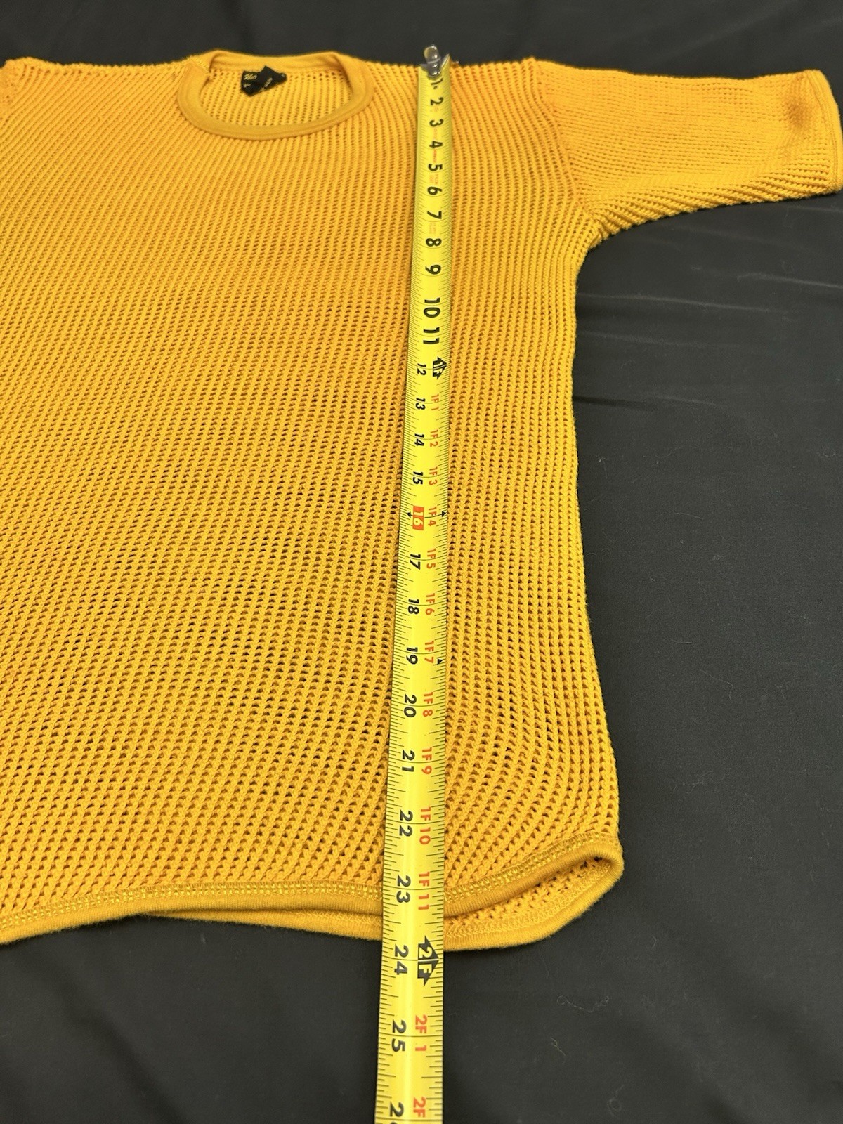 Vintage Knut & Knut Norway Mesh Fishnet Shirt T-Shirt Sz M 100% Cotton