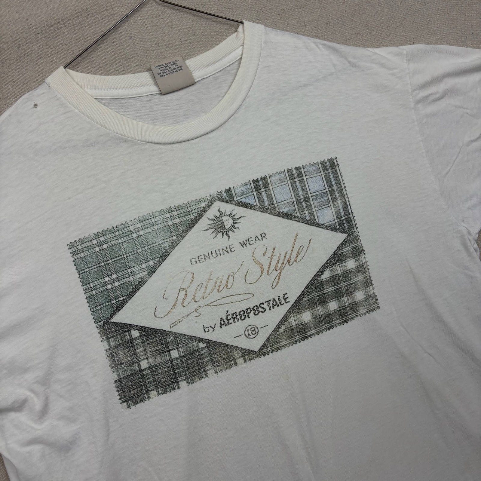 Vintage 90s Aeropostale Mens XL Retro Style T Shirt Genuine Wear Made in USA