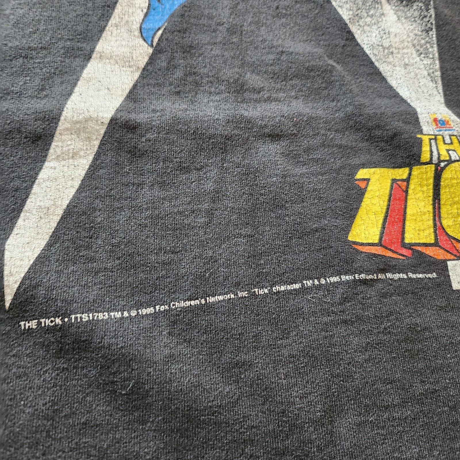 Vintage 90s The Tick Fox Kids TV Show Promo Tshirt Size XL Single Stitch