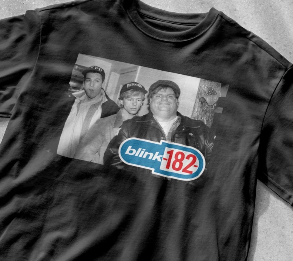 Adam Sandler, David Spade, Chris Farley Blink 182 T-Shirt