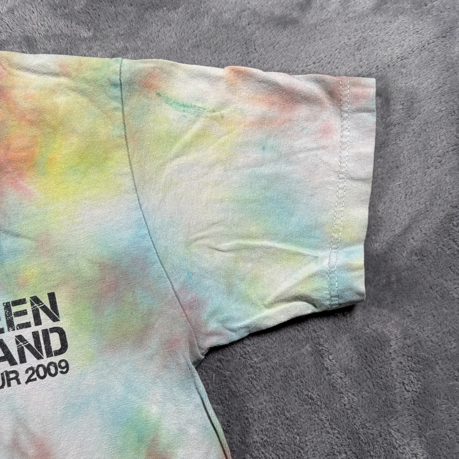 Bruce Springsteen & The E Street Band 2009 Tour T-Shirt Mens Small Multi Tie Dye