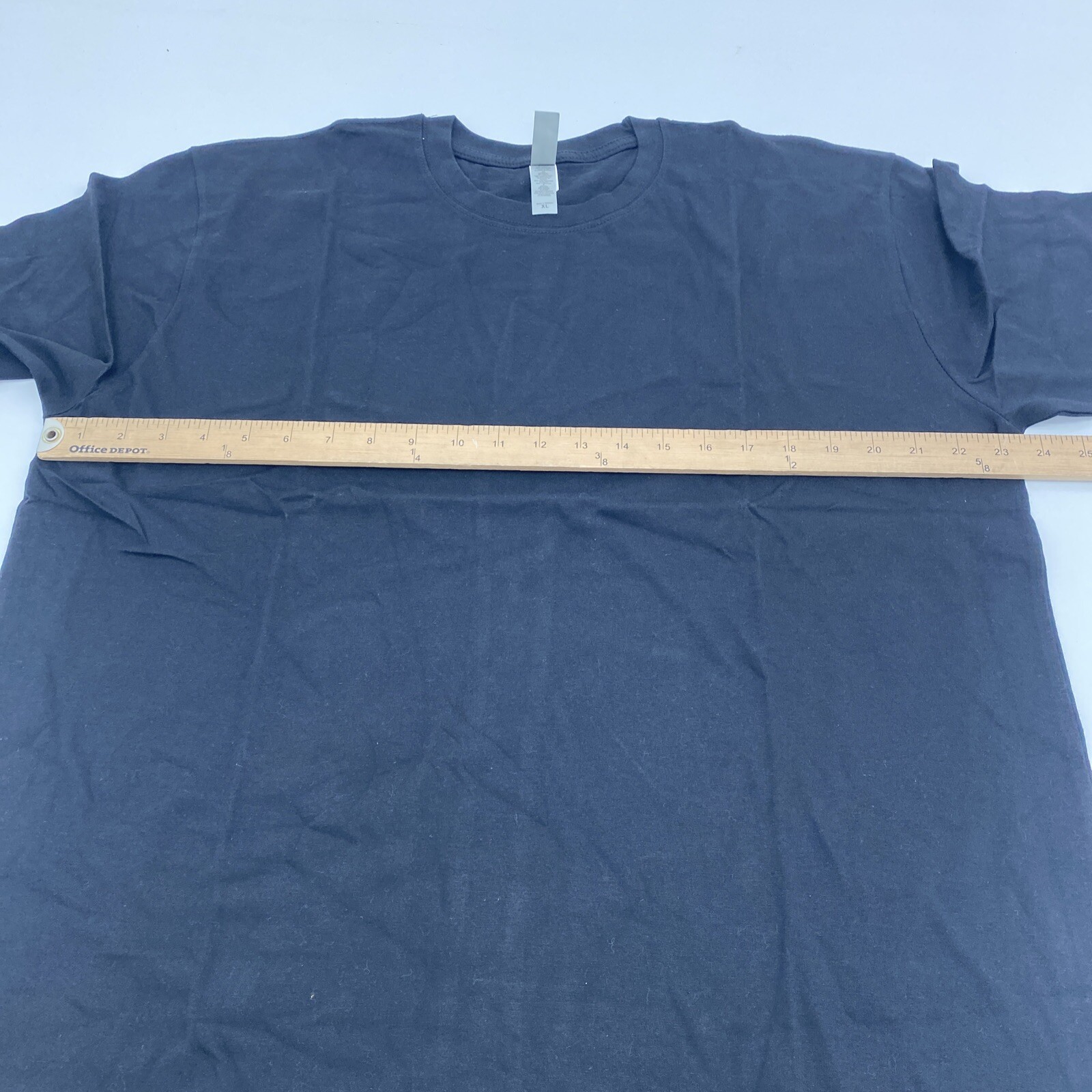 Blank Knights Black Combed Cotton T-Shirt Mens Size XLarge New