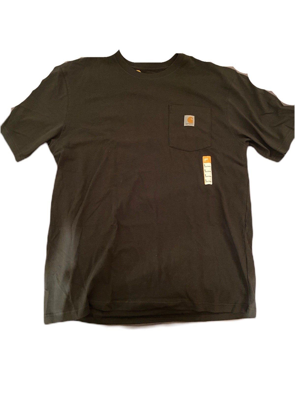 Carhartt Men’s Loose Fit Pocket T-Shirt Large, Carbon Heather/Dark Gray