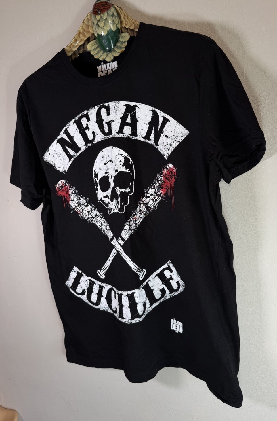 The Walking Dead Negan Skull Crossed Lucille Bats T-Shirt Licensed UK Large 2017