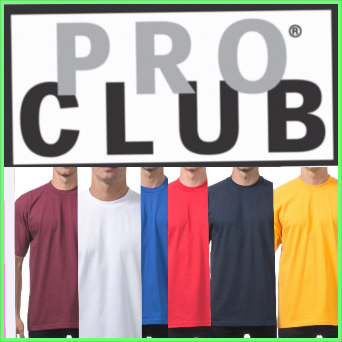 3 PACK PROCLUB PRO CLUB MENS PLAIN SHORT SLEEV T SHIRT HEAVYWEIGHT COTTON S-5XL