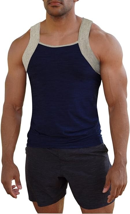 Different Touch Men’s Dry Fit Square Cut G-unit Style Tank Top A-shirts