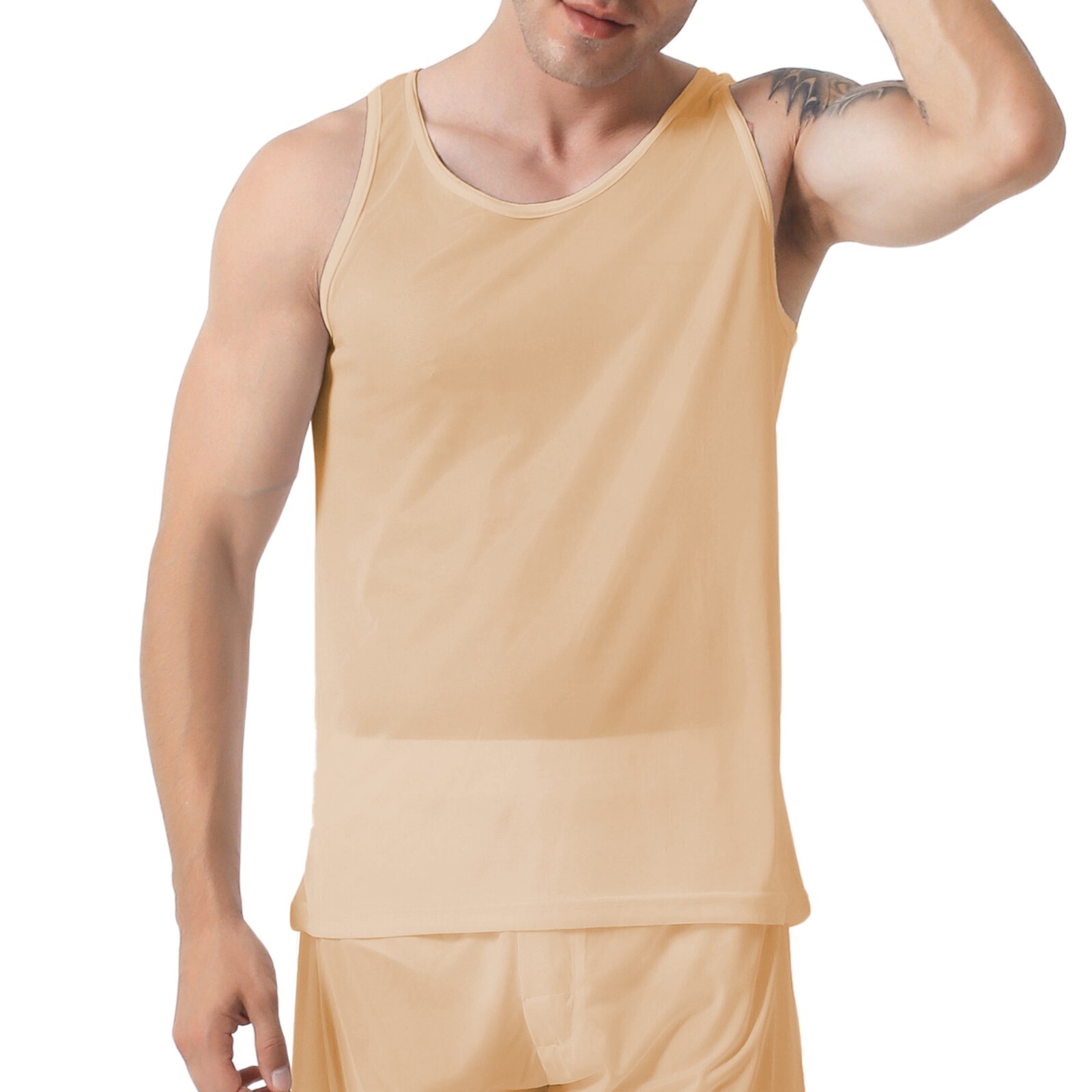 Player’s Nylon Tricot Tank Top | Big & Tall Men A-Shirt, Sizes- Small to 6XL