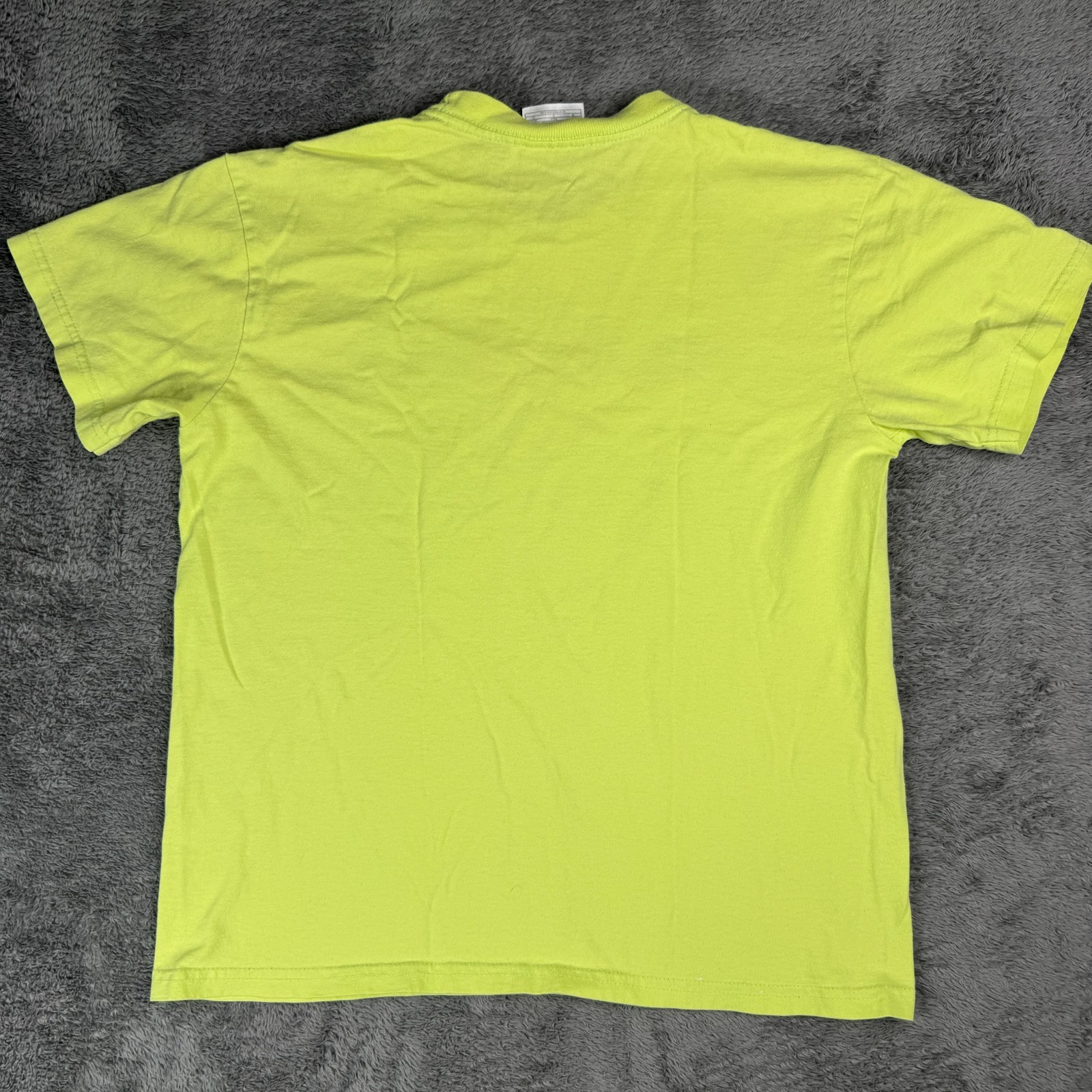 Vintage 90s Nike Swoosh Athletics Shirt Adult M Lime Green Short Sleeve Crew