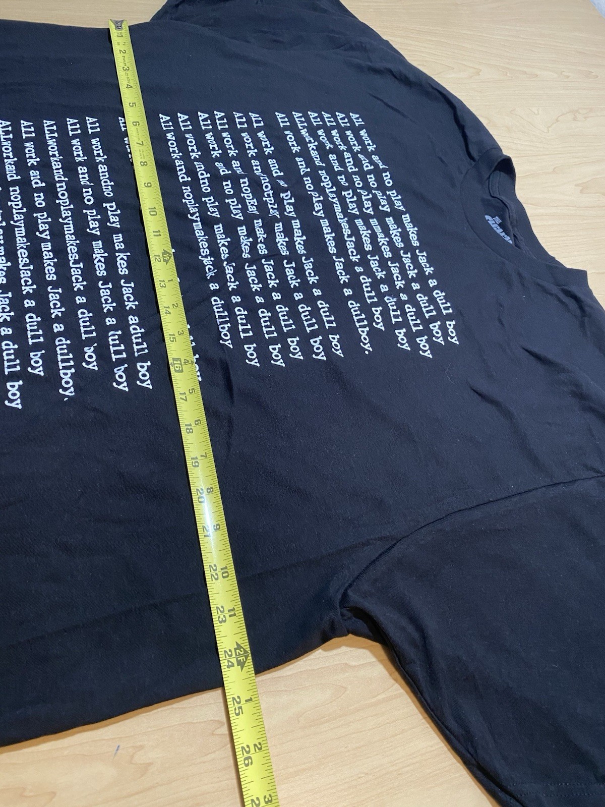 The Shining Official All Work And No Play Makes Jack A Dull Boy 2XL T-shirt NEW