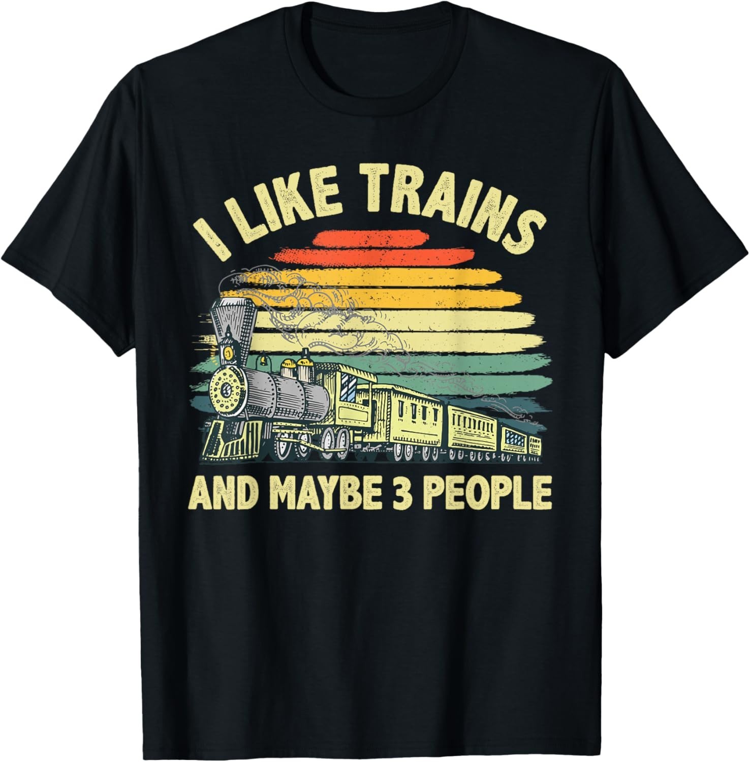 Cool Train Art for Men Women Train Collector Railroad Worker Gift Unisex T-Shirt