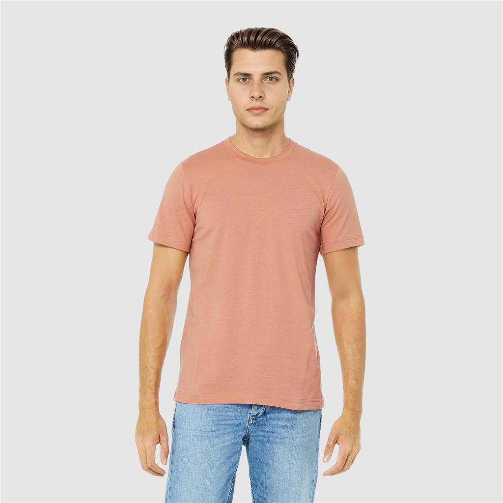 5 Pack Bella Canvas Mens T Shirts Short Sleeve Crew Neck Cotton Tees Medium B2