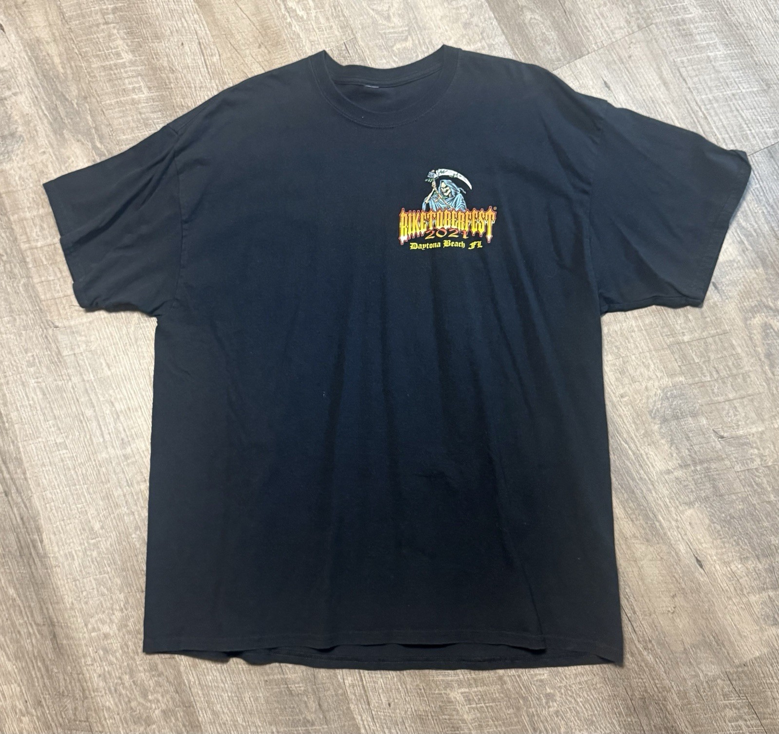 Black 2021 Biketoberfest Daytona Beach Florida Graphic Tee