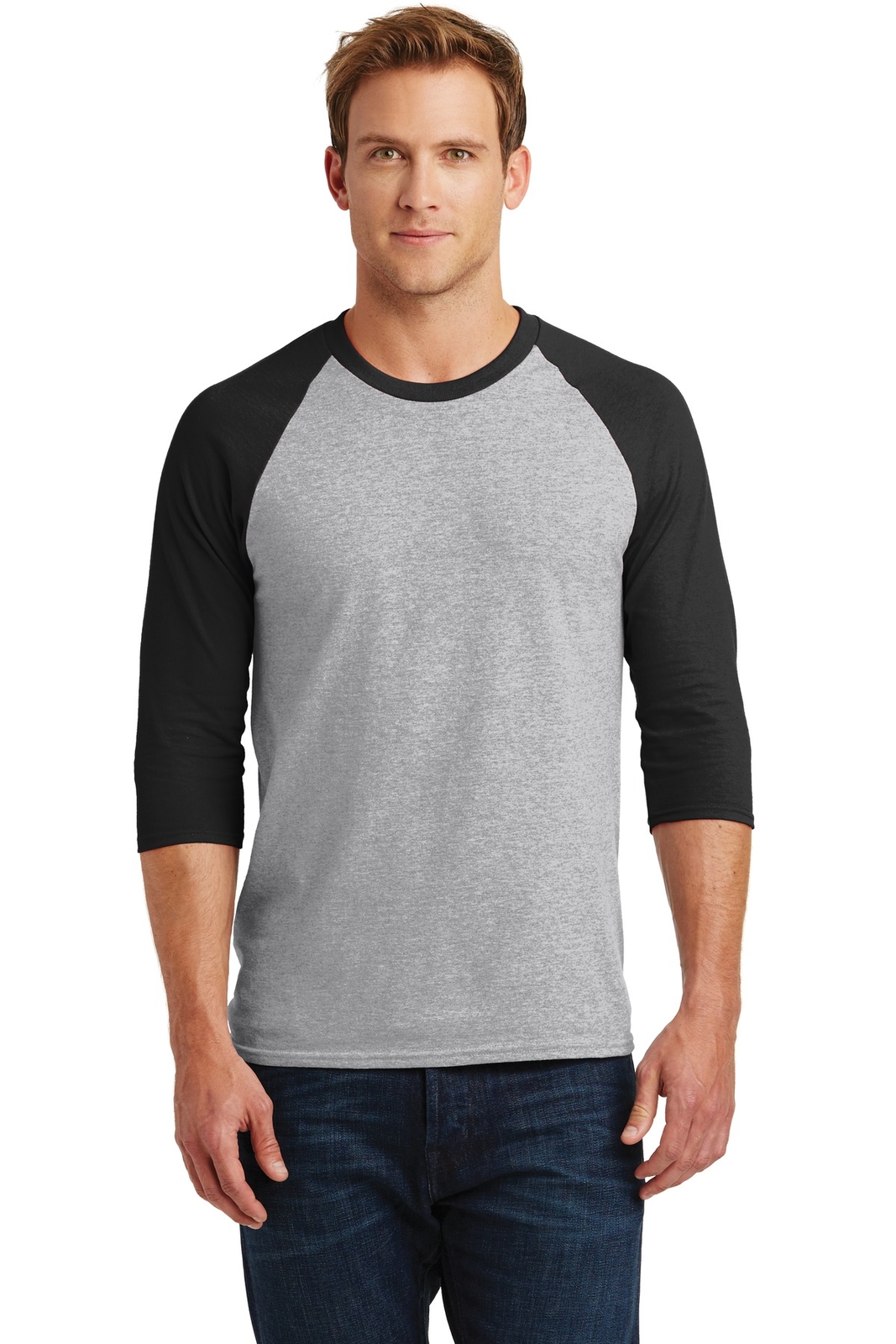 Gildan 5700 Mens Raglan Sleeve Heavy Cotton Crew Neck Stylish T-Shirt