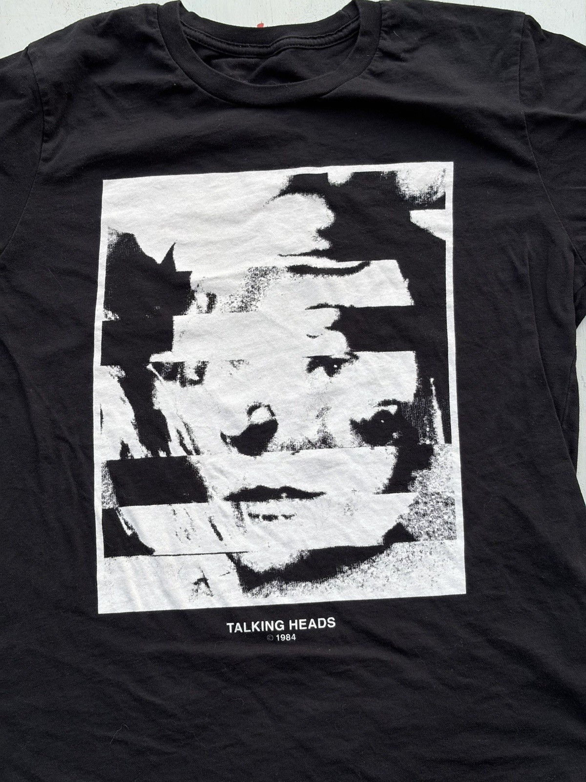 Men’s Talking Heads T-Shirt Black Spell-Out NO SIZE 80s Stop Making Sense NYC