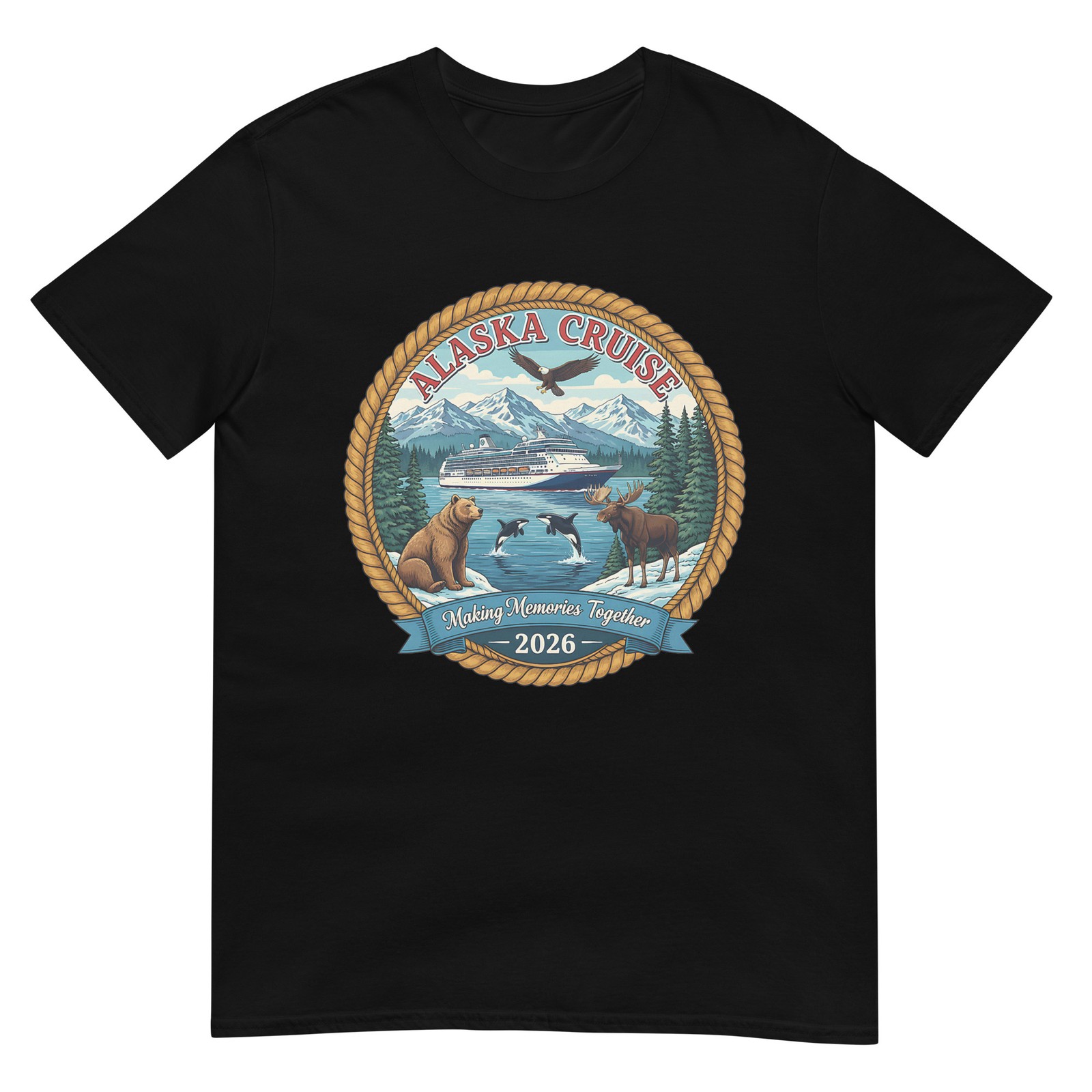 Alaska Cruise 2026 Matching Friends and Family Group Alaskan T-Shirt