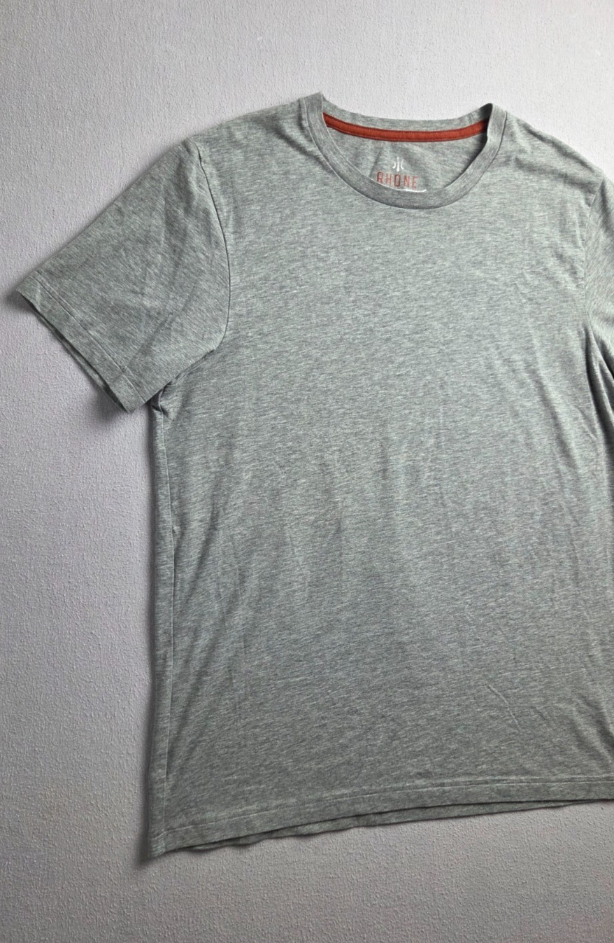 Rhone T-Shirt Mens Large Gray Lightweight Performance Short Sleeve Comfort