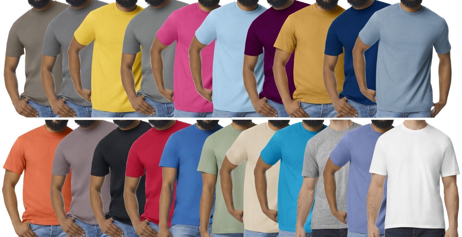 Gildan SoftStyle® Cotton Short Sleeve Crew Neck T-Shirt Tee S – 5XL