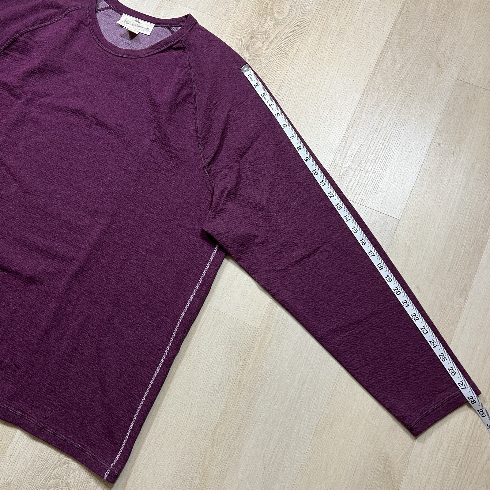 Tommy Bahama Men’s XXXL Reversible Long Sleeve TShirt – Purple Cruisewear