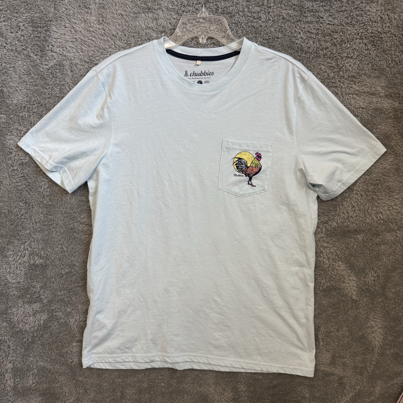 Chubbies Mens Wake Up The Weekend Has Arrived Short Sleeve T-Shirt Size Large
