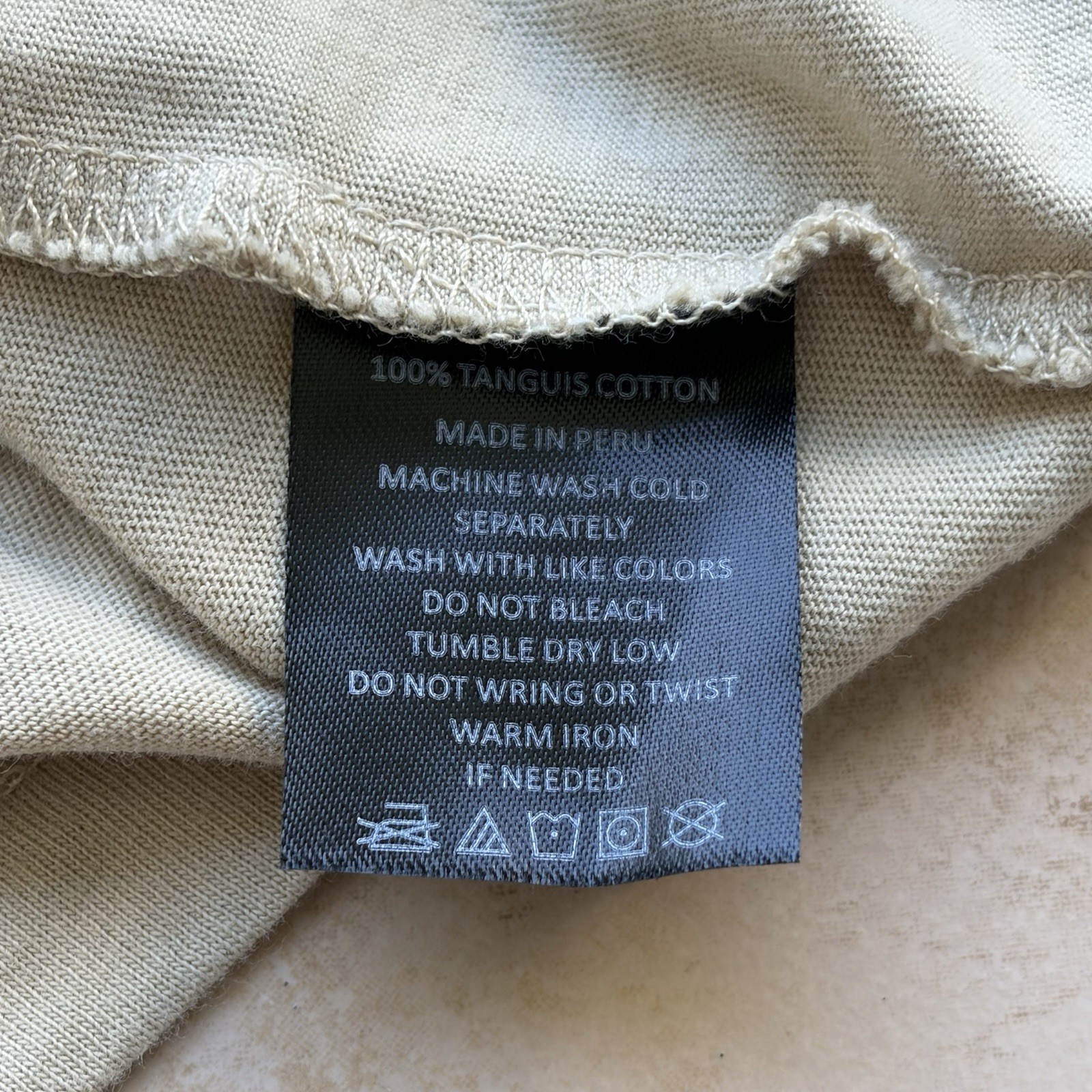 Skinny Water Culture T Shirt Mens Small Pale Yellow Graphic Featherlite Cotton