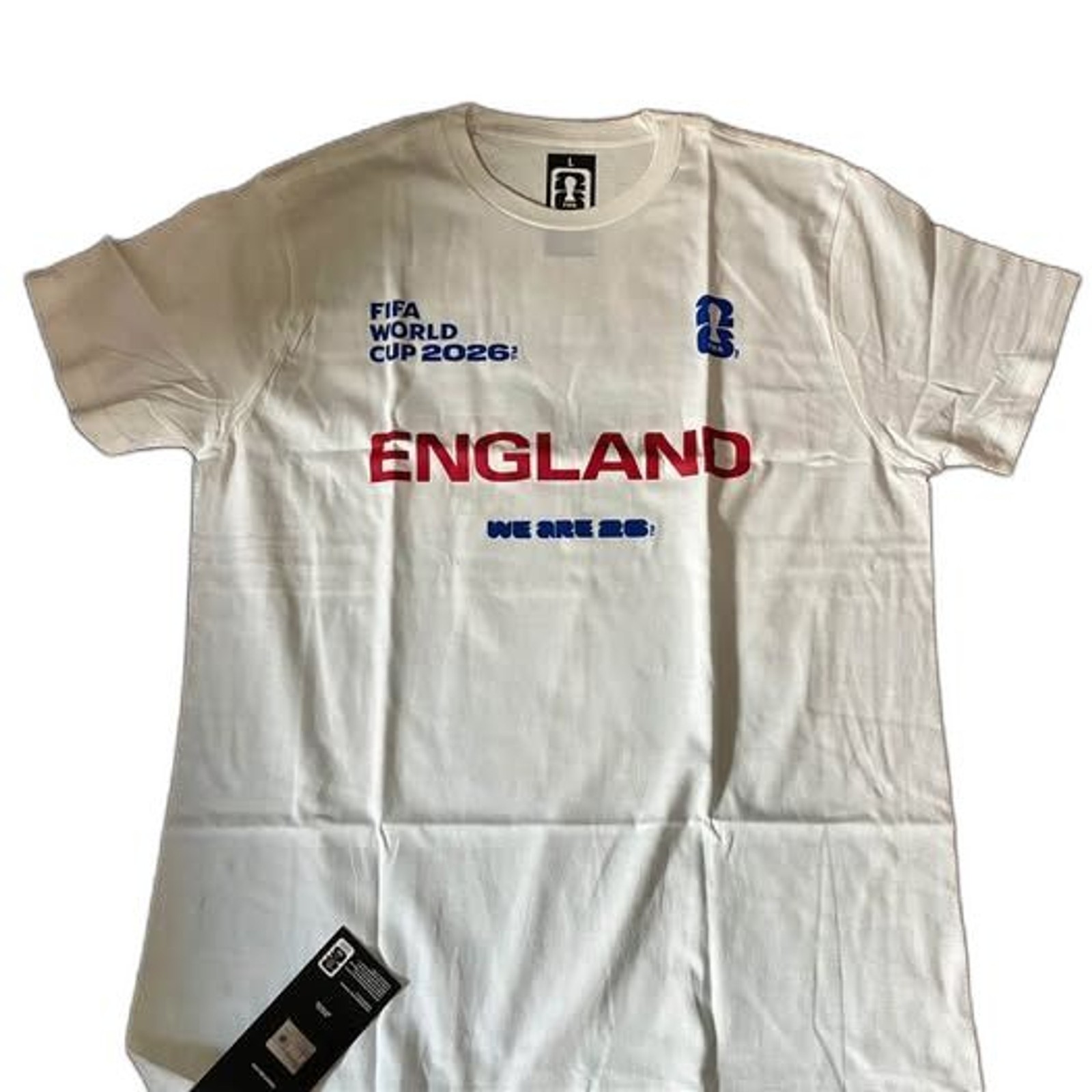 FIFA World Cup 2026 England T-Shirt Jersey Size L BNWT Soccer Futbol Football