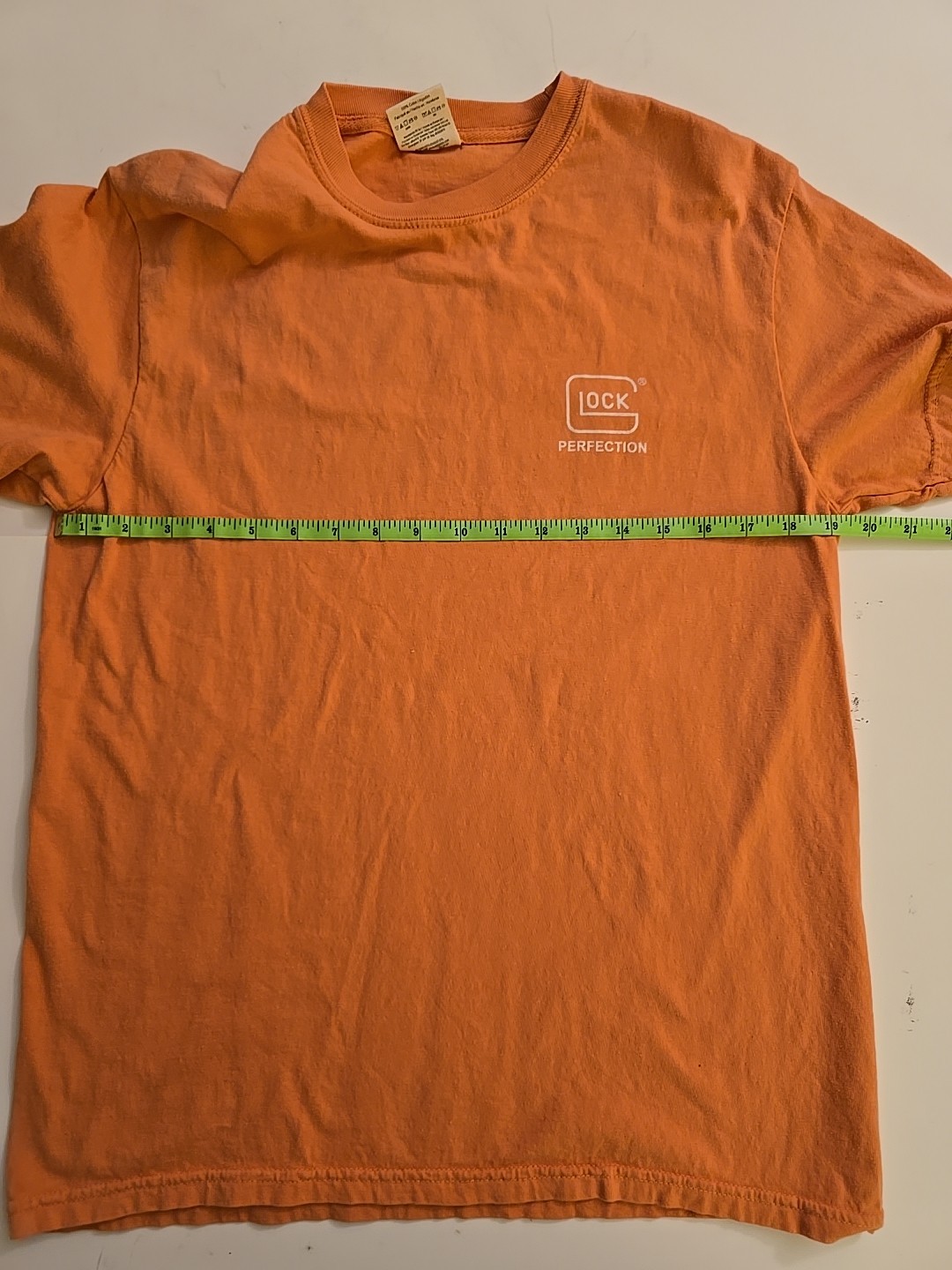 GLOCK Perfection 1986 T-Shirt Comfort Colors Peach Men’s Medium Crossover…