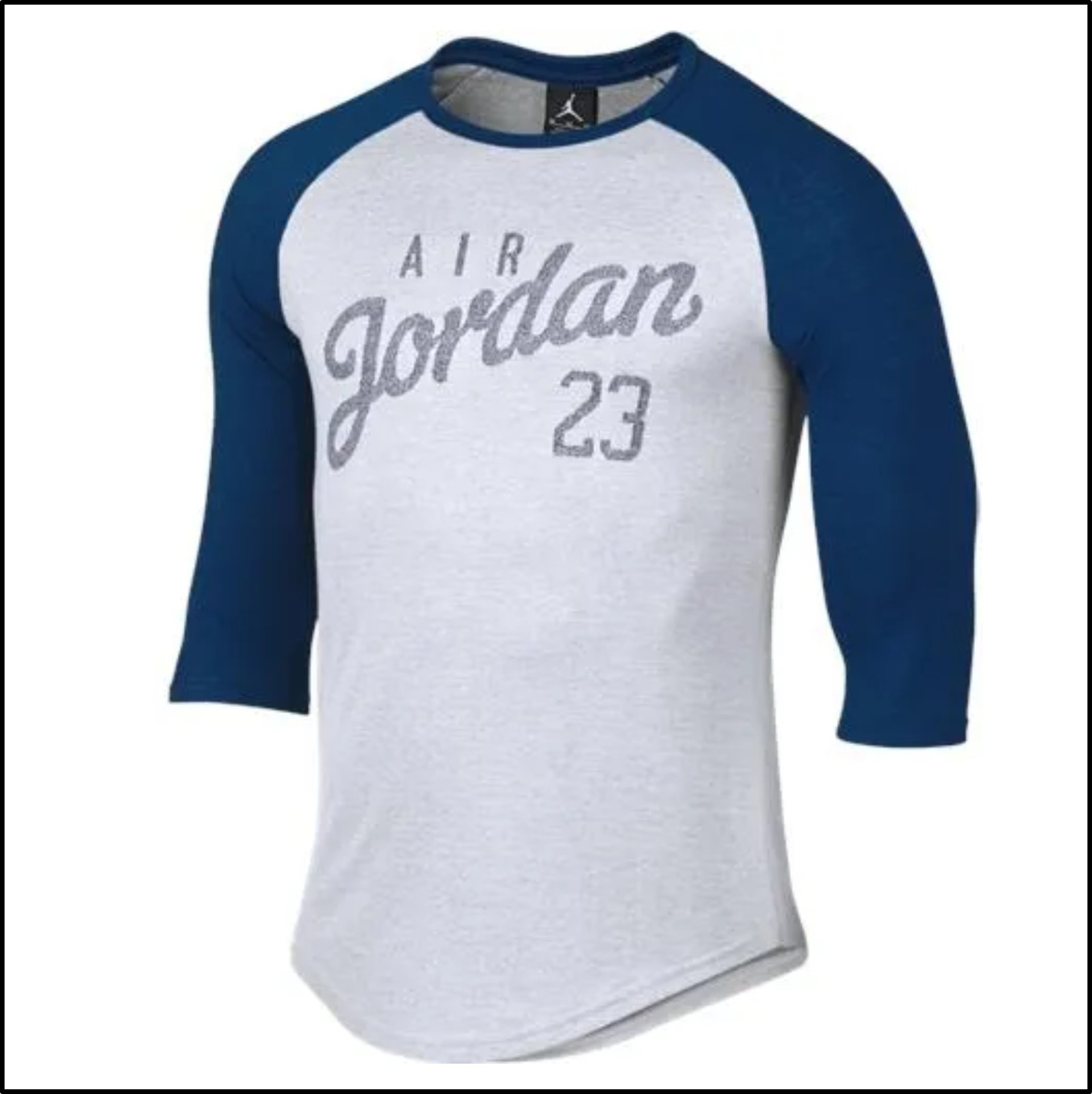 Men’s Air Jordan 23 Raglan 3/4 Sleeve T-shirt-Size: L (724492