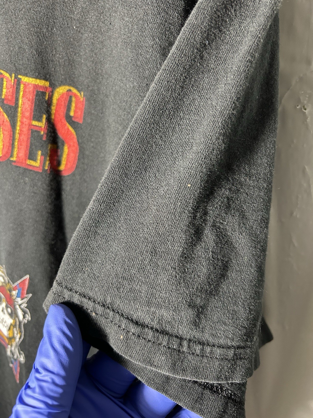VINTAGE RARE GUNS N ROSES APPETITE FOR DESTRUCTION T-SHIRT USED NO SIZE TAG!