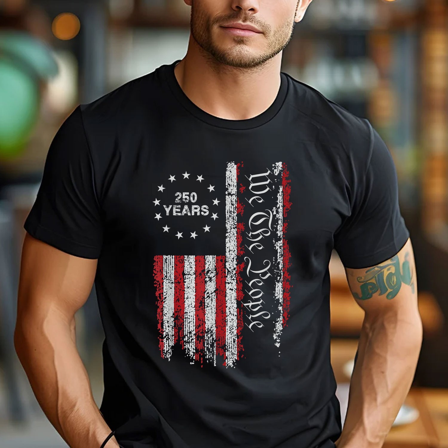 250 Years America Freedom Anniversary Independence Day Patriotic T-Shirt