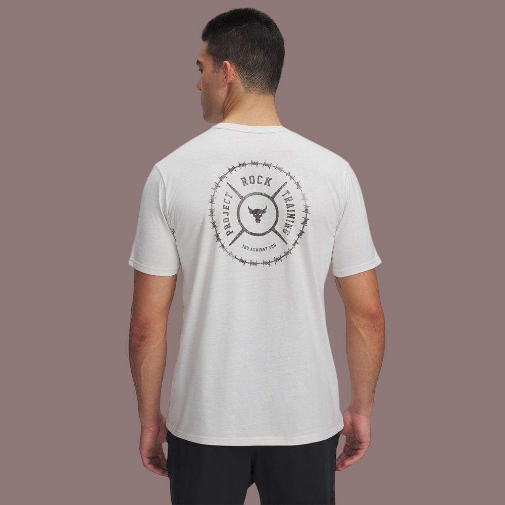 Under Armour Mens Project Rock Wire Short Sleeve T-Shirt Sz M/L/XL/2XL/3XL New