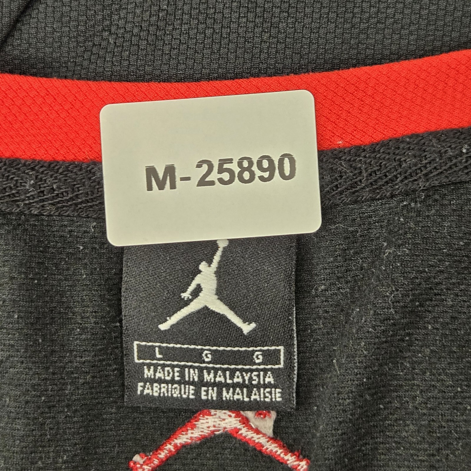 Air Jordan Men Jersey L/G Black Embroidered Logo Basketball Y2K