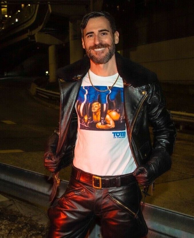 Tom of Finland “Boots & Butt” T-shirt (Biker, Leatherman, Leather pants, Tee)