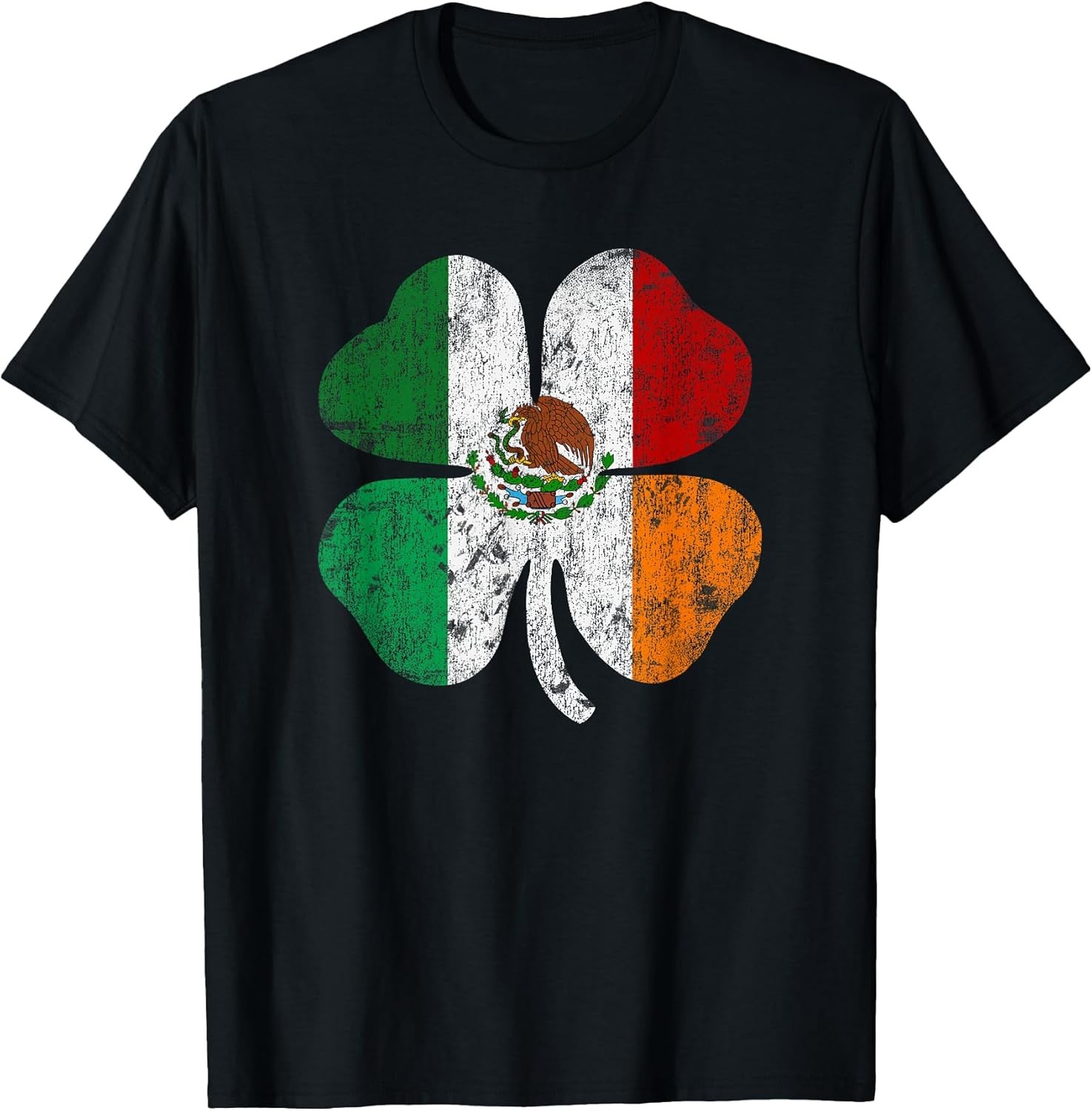 BEST! Mexican Irish Mexico Ireland Flag Tee S-3XL