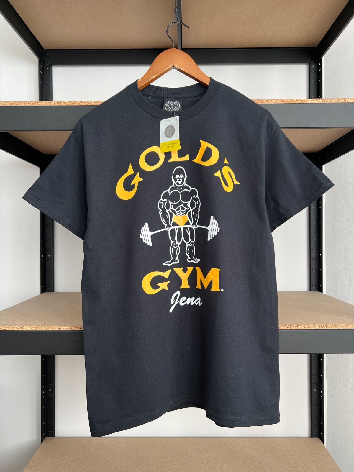 Golds Gym Bodybuilding Workout Sport Black T-shirt Sz M