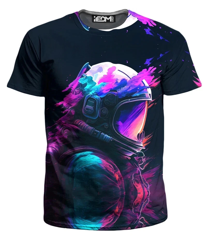Men’s T-Shirts 3D Print Colorful Pattern Round Neck T-Shirts Casual for Men